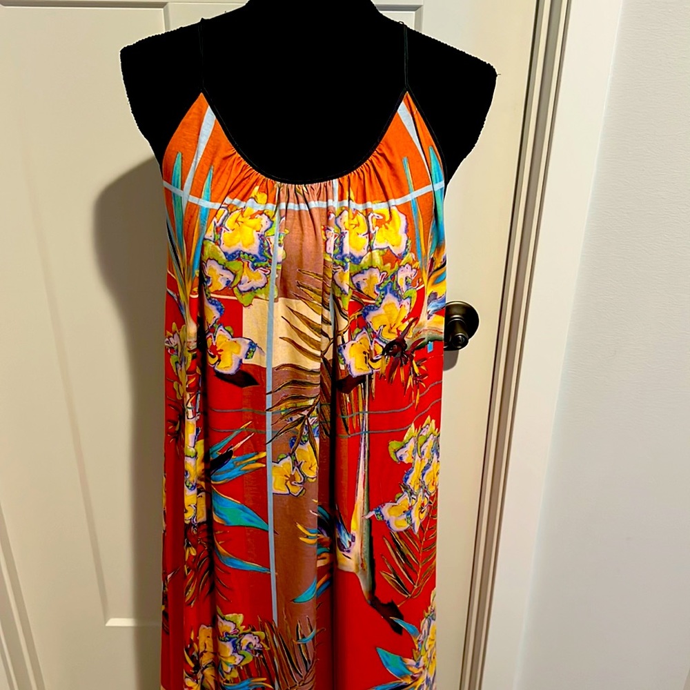 Anthropologie Tropical Maxi Dress